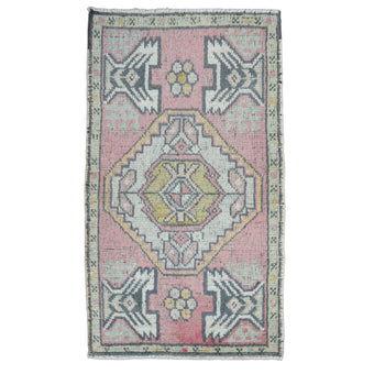 MB288 Handwoven Vintage Rug 1'10 x 3’2