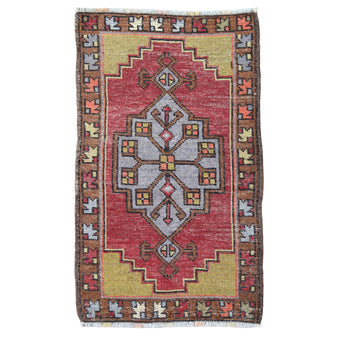 MB293 Handwoven Vintage Rug 1'9 x 2’11