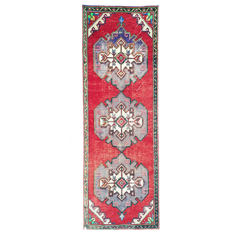 NV318 Handwoven Vintage Rug 3’4 x 9’7