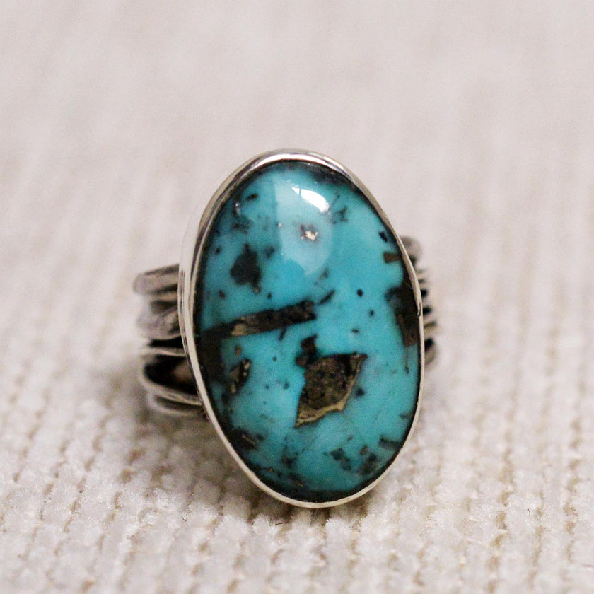 Handmade Silver & Turquoise Ring 02