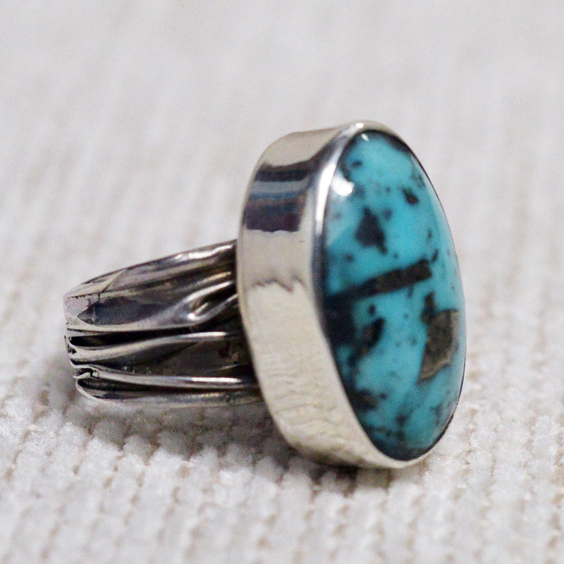 Handmade Silver & Turquoise Ring 02