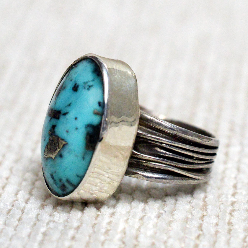 Handmade Silver & Turquoise Ring 02