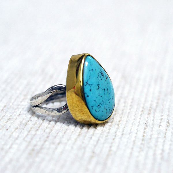 Handmade Silver & Turquoise Ring 04
