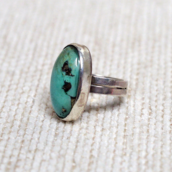 Handmade Silver & Turquoise Ring 07