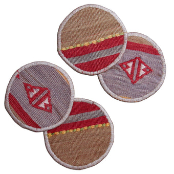 Kilim Coasters #16 | Set of 4
