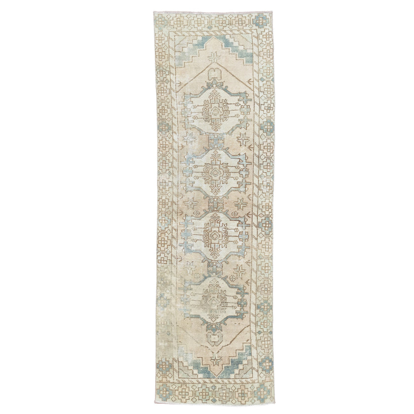 Z1010 Handwoven Vintage Rug 2'8 x 9’4