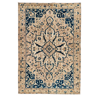 Z1011 Handwoven Vintage Rug 4'3 x 6’5