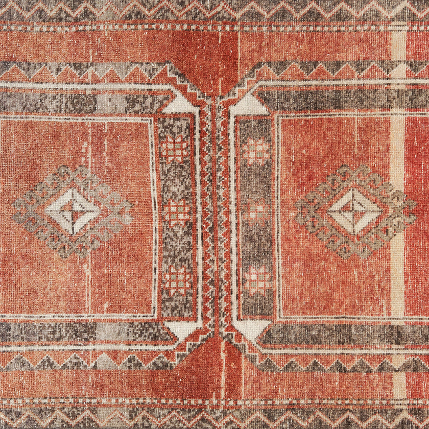 Z1020 Handwoven Vintage Rug 3'10 x 11