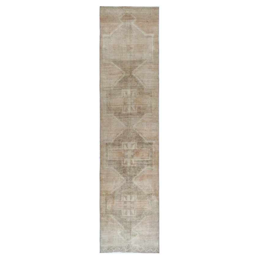 Z1022 Handwoven Vintage Rug 3'1 x 12’8
