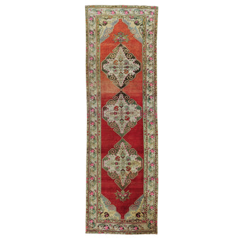 Z1026 Handwoven Vintage Rug 3’4 x 10’9