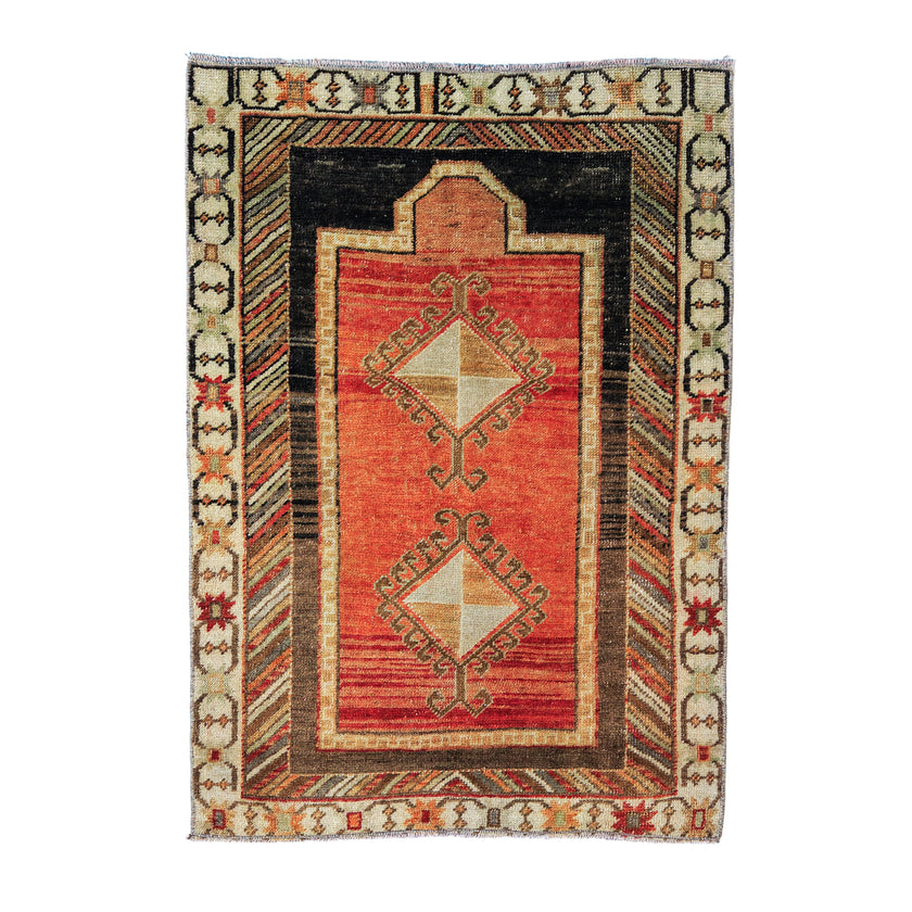 Z1043 Handwoven Vintage Rug 2’5 x 3’5