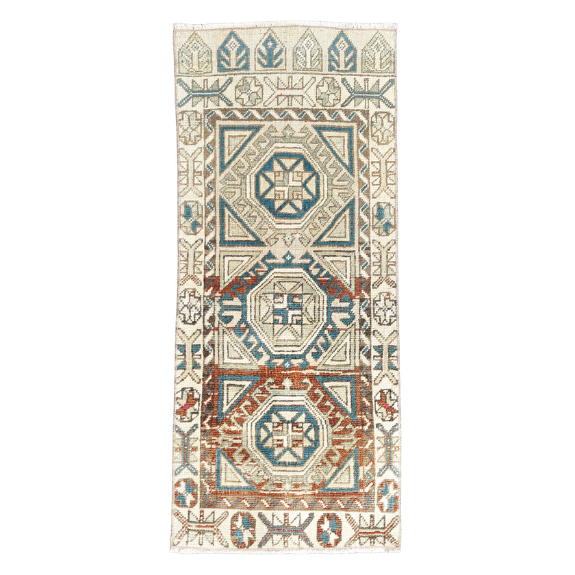 Z1067 Handwoven Vintage Rug 1’9 x 4