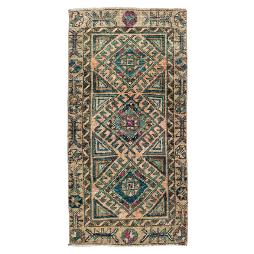 Z1070 Handwoven Vintage Rug 1’9 x 3’7
