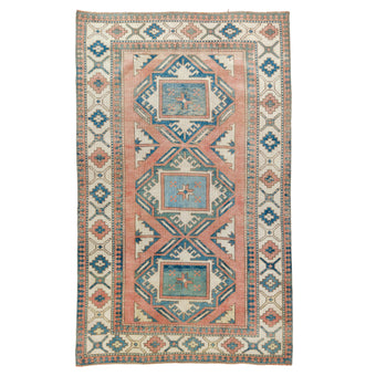 Z1071 Handwoven Vintage Rug 4’6 x 7’3