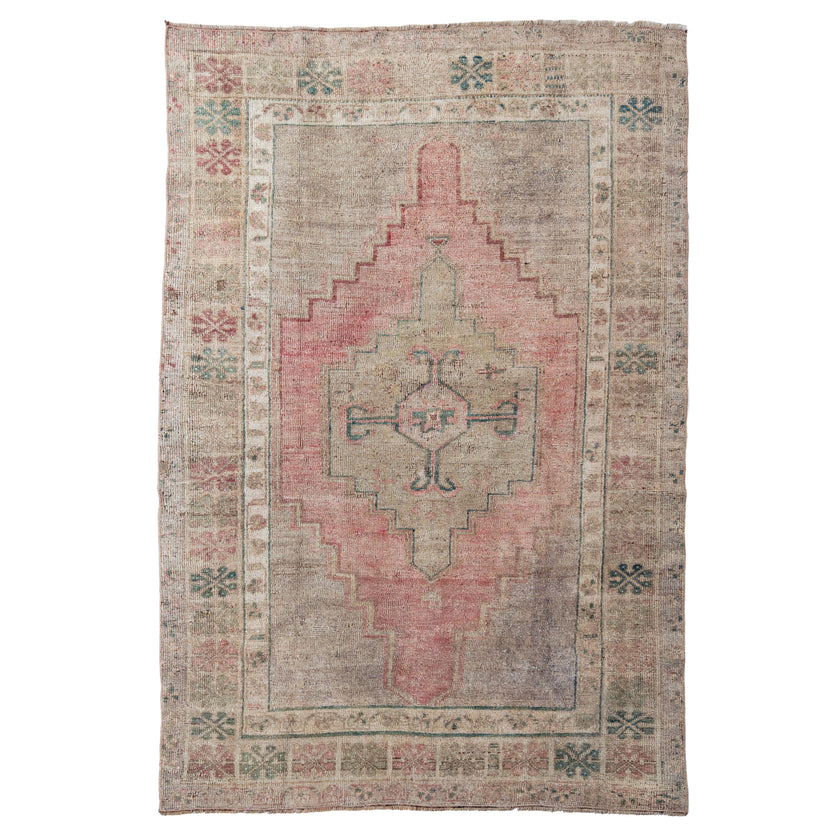 Z1074 Handwoven Vintage Rug 3'11 x 6’3