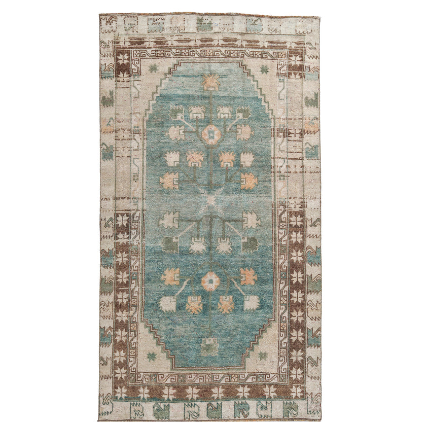 Z1095 Handwoven Vintage Rug 3’8 x 6’10