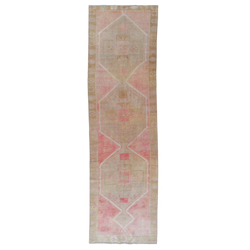 Z1100 Handwoven Vintage Rug 3’7 x 12’6