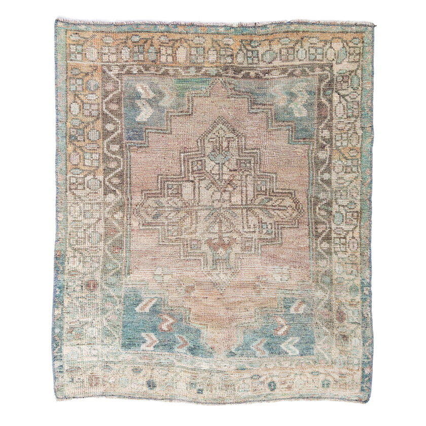 Z1115 Handwoven Vintage Rug 3’1 x 3’6