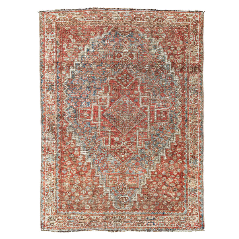 Z1201 Handwoven Vintage Rug 3'3 x 4’6