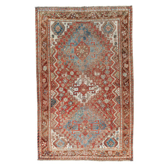 Z1202 Handwoven Vintage Rug 4 x 6’4