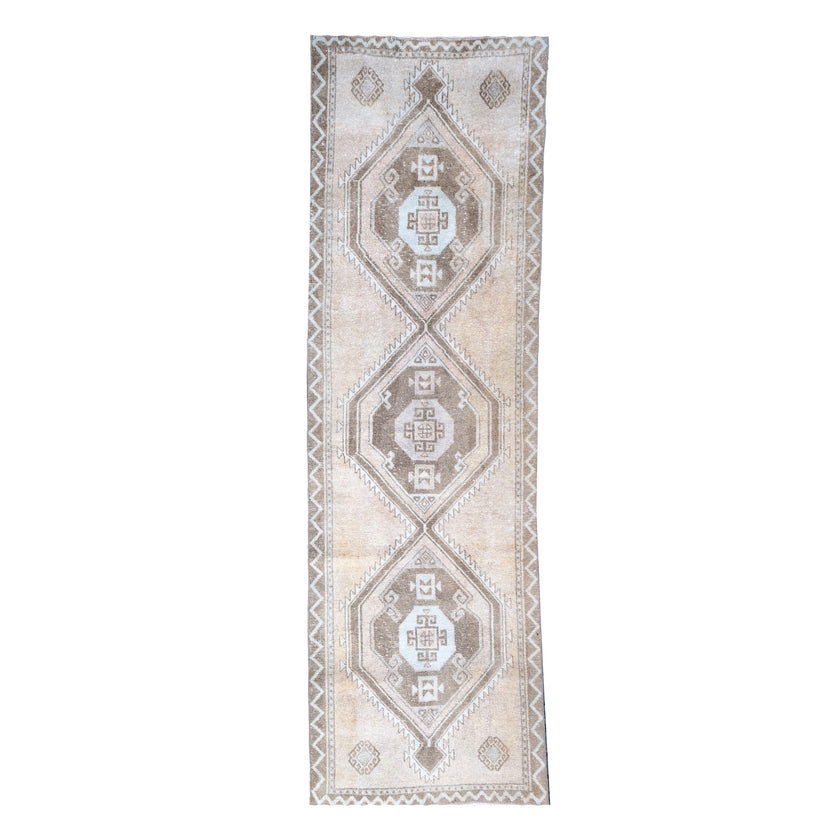 Z124 Handwoven Vintage Rug 3’7x11’1