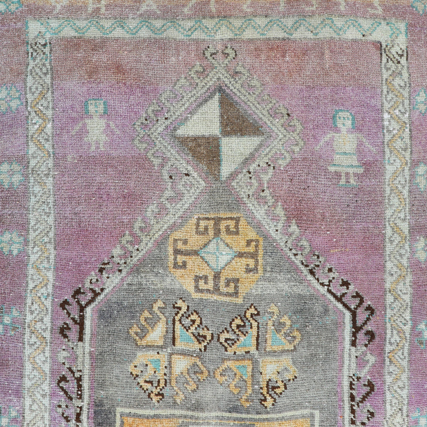 Z129 Handwoven Vintage Rug 3x10’5
