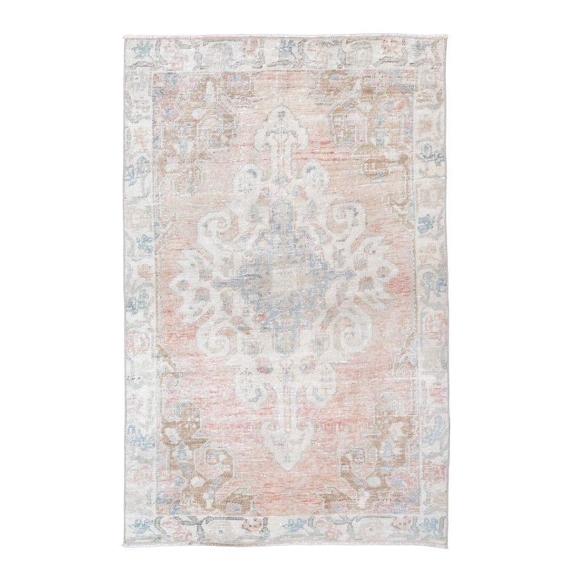 Z145 Handwoven Vintage Rug 3'11 x 6