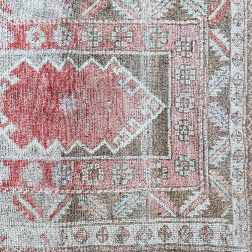 Z161 Handwoven Vintage Rug 3'8 x 4’11