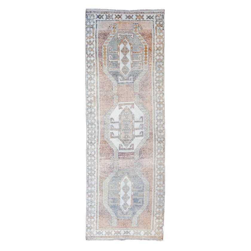 Z166 Handwoven Vintage Rug 3’7x10’2