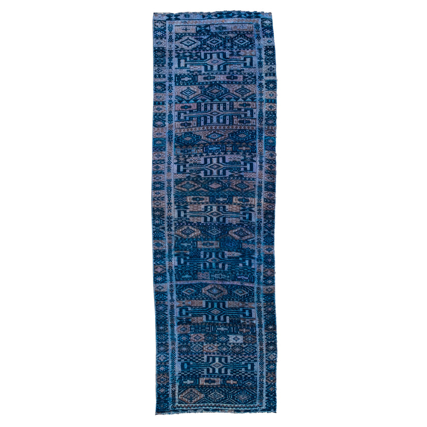 Z169 Handwoven Vintage Rug 2'10x8’10