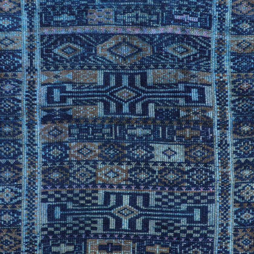 Z169 Handwoven Vintage Rug 2'10x8’10