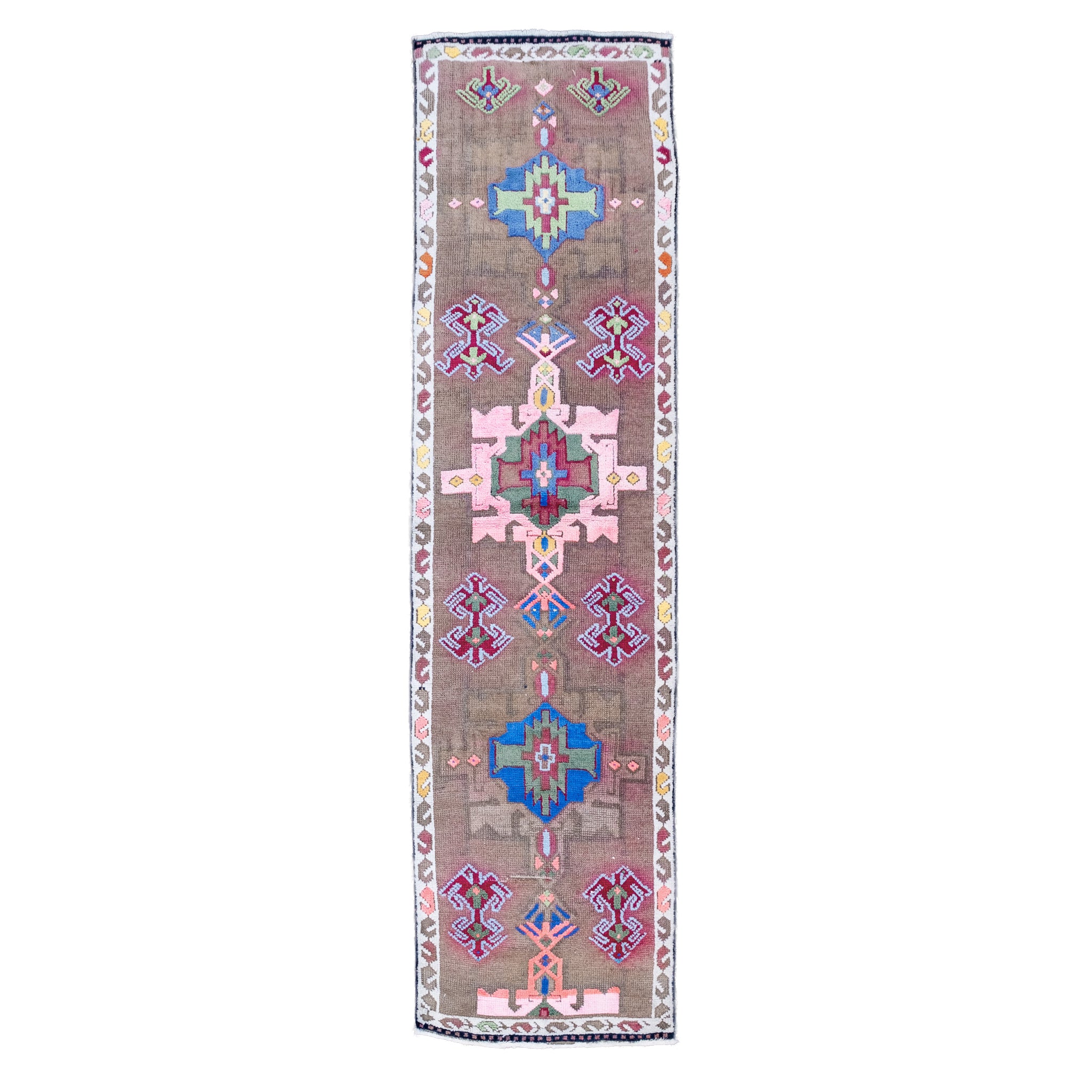140.5×225\"Sugar plum”ViNTAGE TURKiSH RUG Vintage Turkish Mini Rug 1.6'x3' - No. 671 – Velvet & Shag