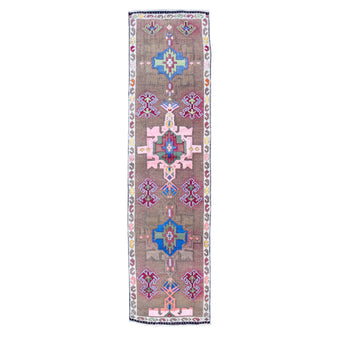 Z175 Handwoven Vintage Rug 2'8 x 10’3