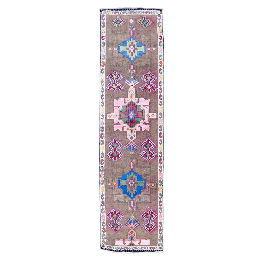 Z175 Handwoven Vintage Rug 2'8 x 10’3