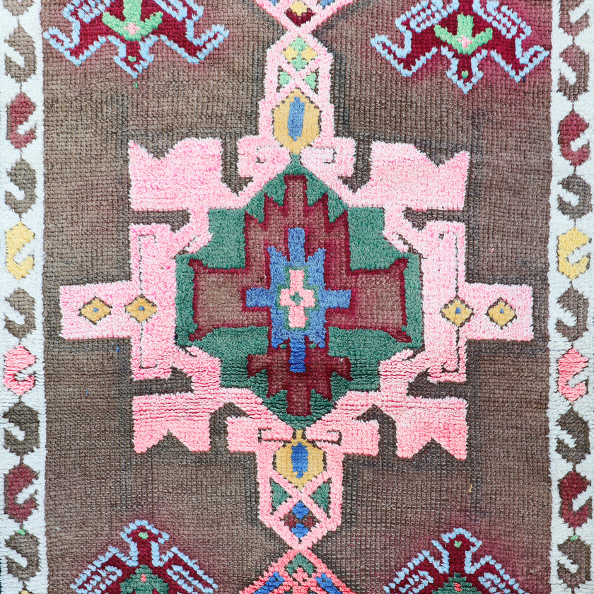 Z175 Handwoven Vintage Rug 2'8 x 10’3