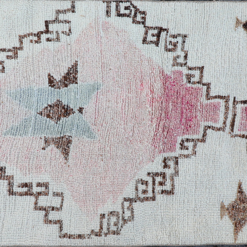 Z177 Handwoven Vintage Rug 2'11x11’6