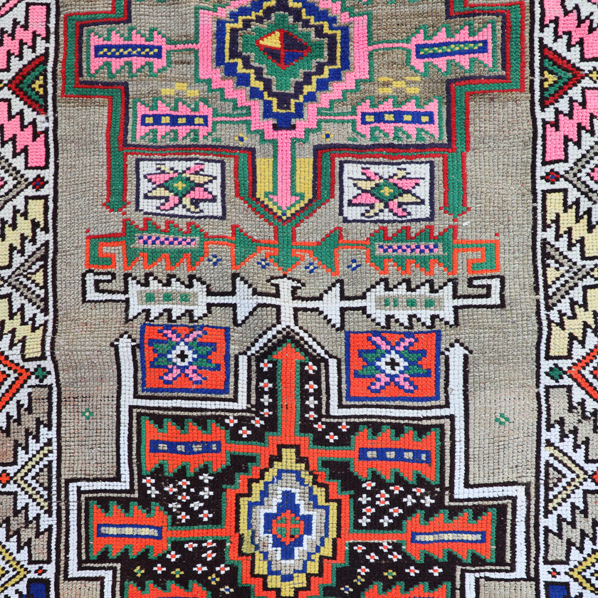 Z182 Handwoven Vintage Rug 2’8 x 10'3