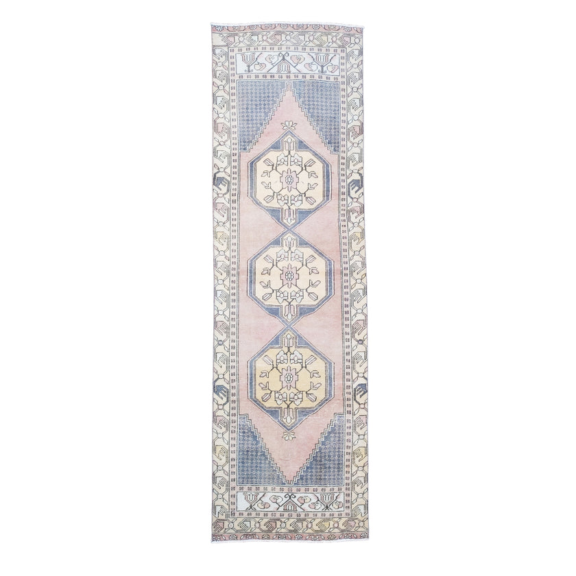 Z190 Handwoven Vintage Rug 2'10 x 9’3