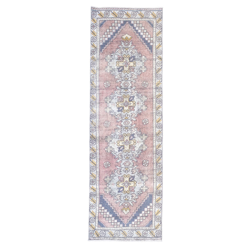 Z191 Handwoven Vintage Rug 2'11 x 9’3