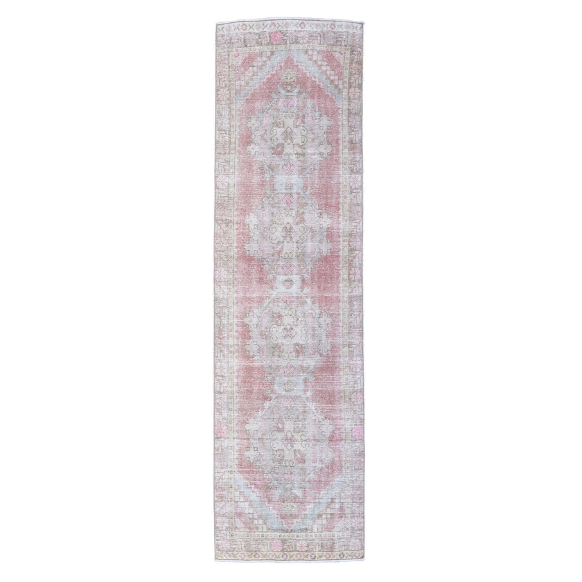 Z196 Handwoven Vintage Rug 2'10 x 9’10