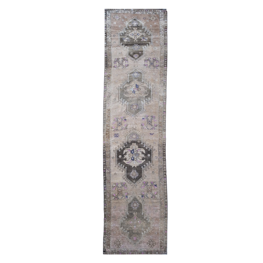 Z201 Handwoven Vintage Rug 3'2 x 12’3