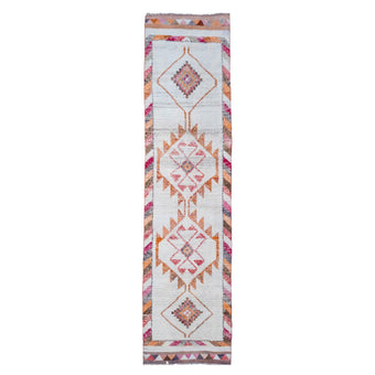 Z211 Handwoven Vintage Rug 3’2 x 12'3
