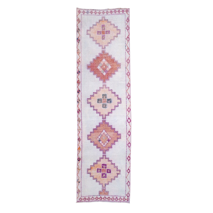 Z212 Handwoven Vintage Rug 3'4 x 11’9