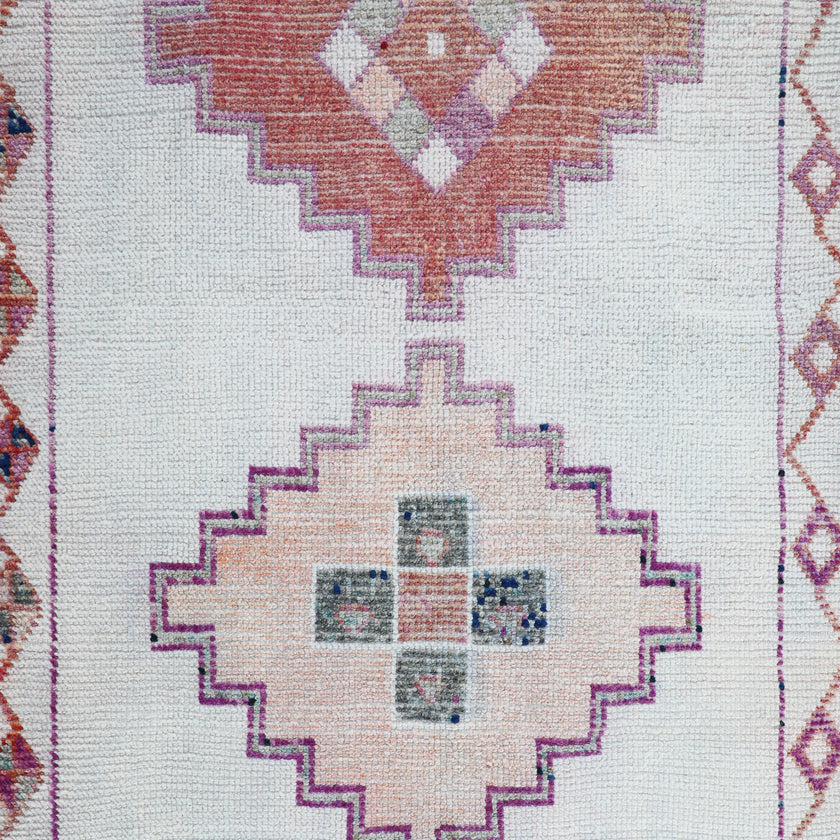 Z212 Handwoven Vintage Rug 3'4 x 11’9