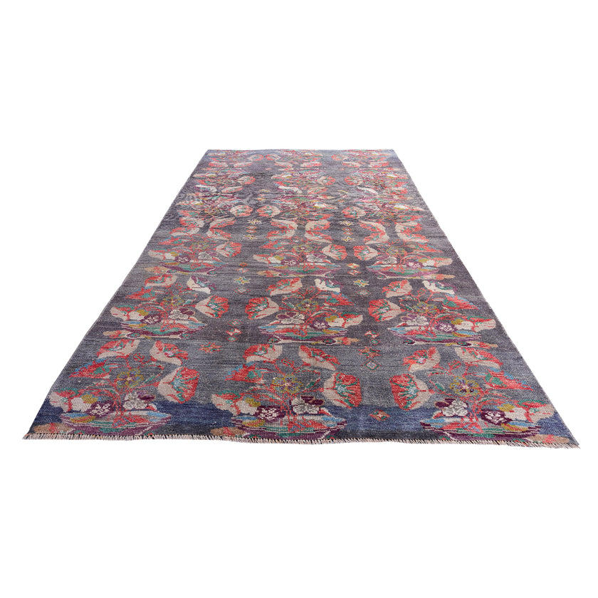 Z221 Handwoven Vintage Rug 4’5 x 8’4