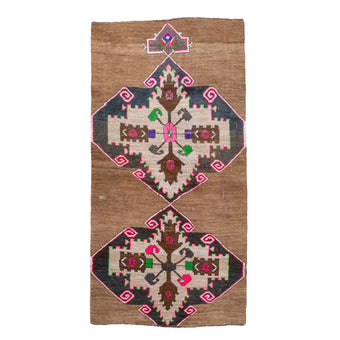 Z229 Handwoven Vintage Rug 3'6 x 6’8