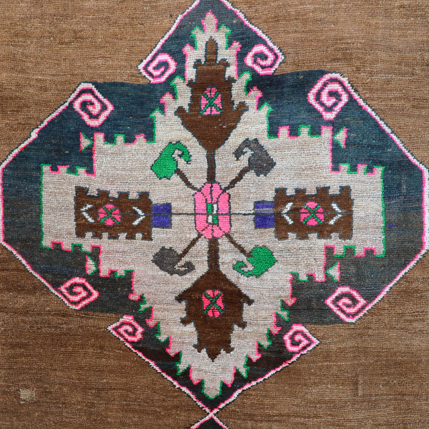 Z229 Handwoven Vintage Rug 3'6 x 6’8