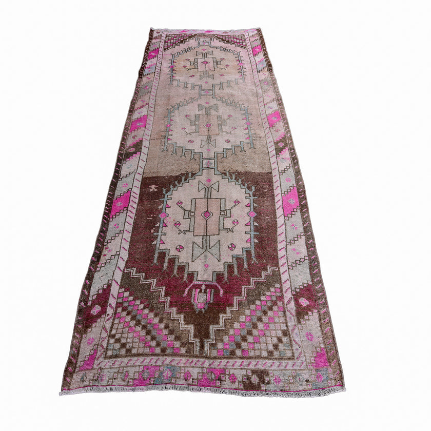 Z239 Handwoven Vintage Rug 4'5 x 10