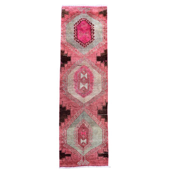 Z244 Handwoven Vintage Rug 3'5 x 11’3