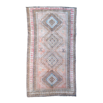 Z251 Handwoven Vintage Rug 5’4x9’8